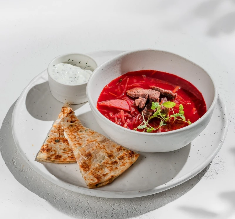 Борщ с говяжьим ребром РАФ