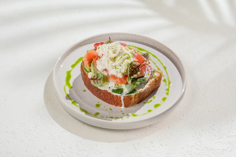 Бриошь с семгой домашнего посола