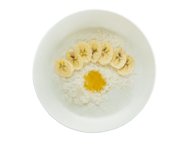  Рисовая каша на кокосовом молоке с бананом