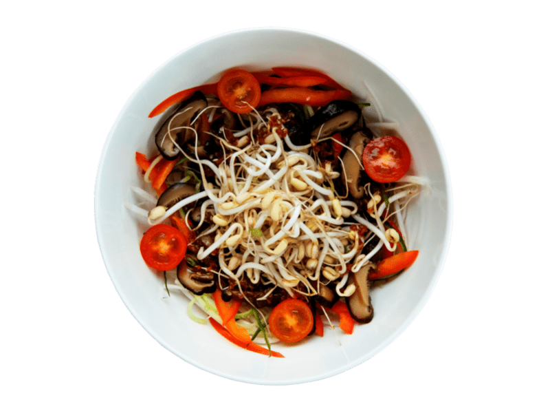 Салат с грибами (Vegan)