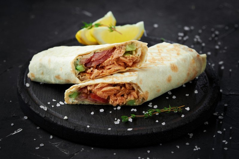 Шаурма с лососем 