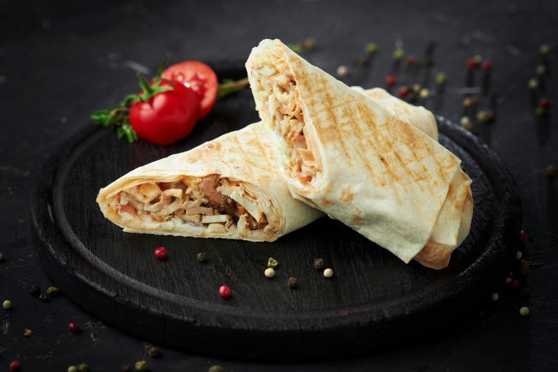 Шаурма Мексиканская со свининой