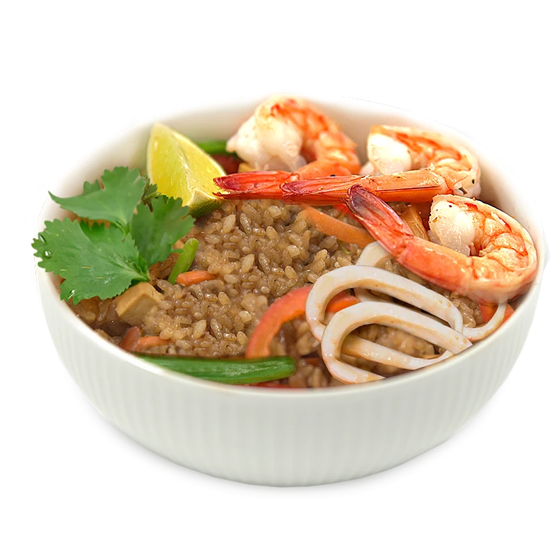 Тяхан унаги с морепродуктами