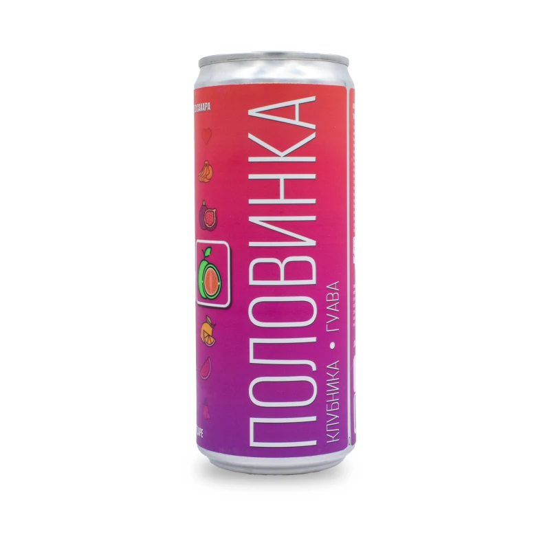 Половинка Клубника и Гуава  0,33 ж/б