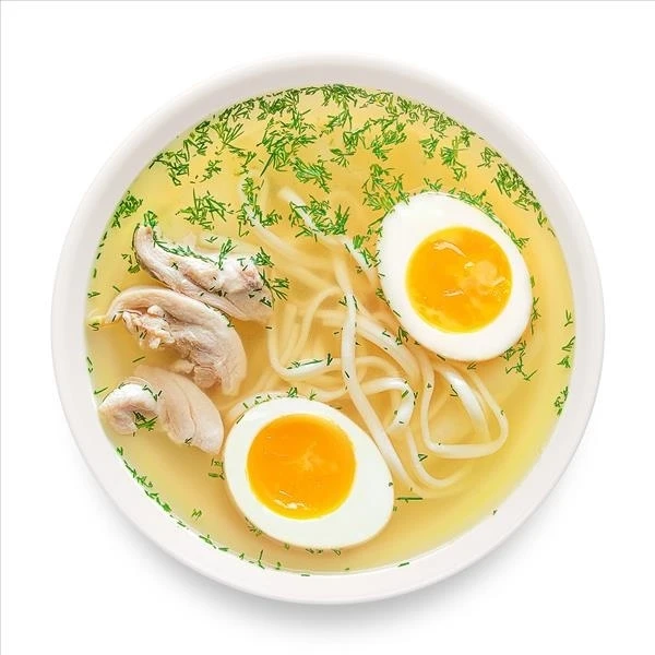 Бульончик куриный с яйцом