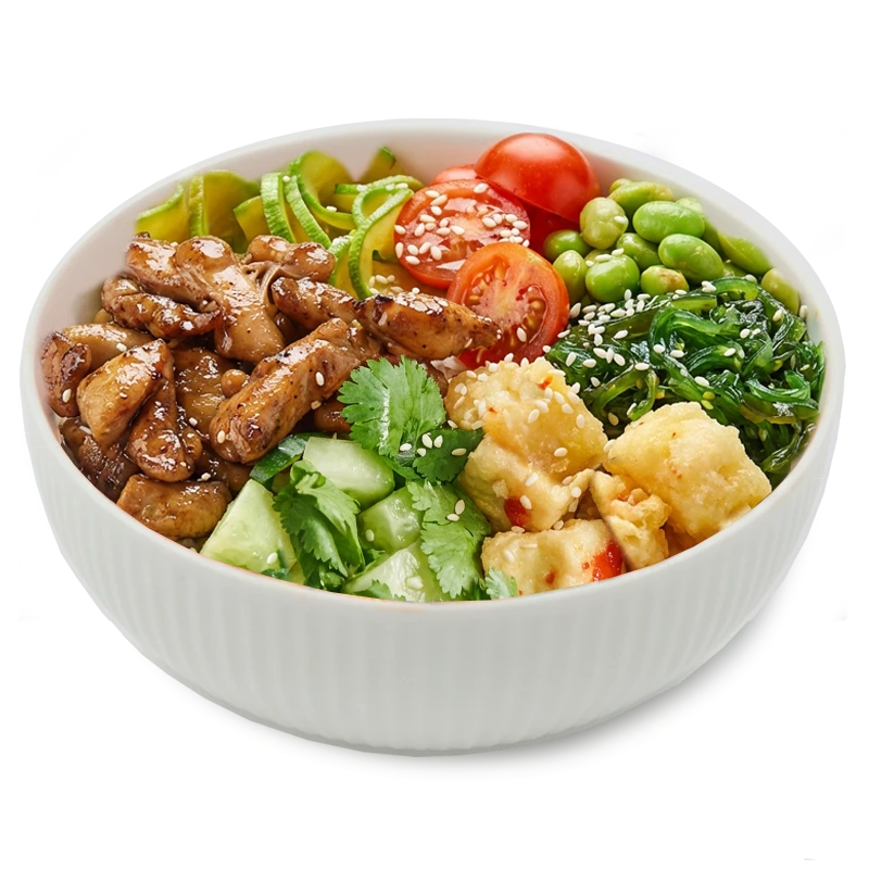 Поке с курицей в устричном соусе