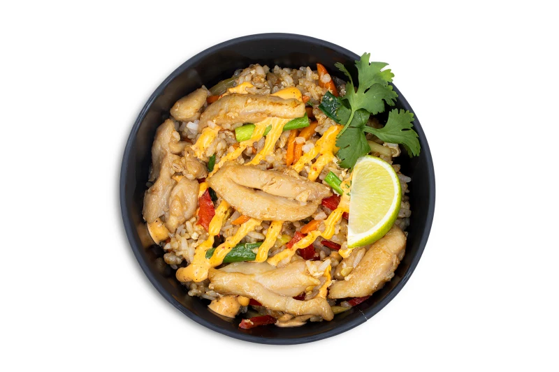 Тяхан унаги с курицей