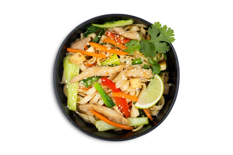 Удон с соусом Терияки с курицей