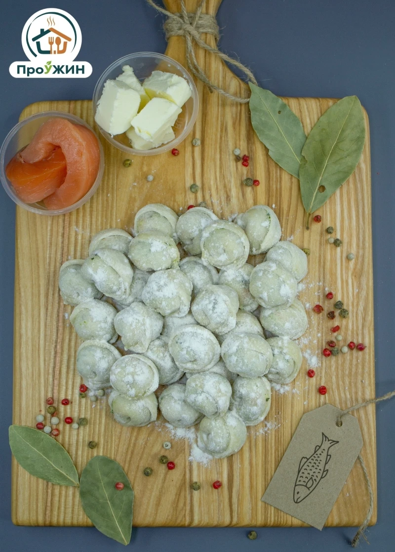 Пельмени с/м "Рыбные" (горбуша) 0,8кг.