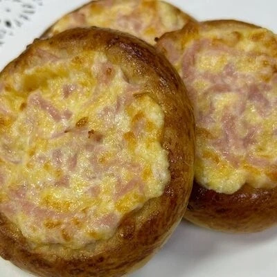 Гнездо с сыром и ветчиной