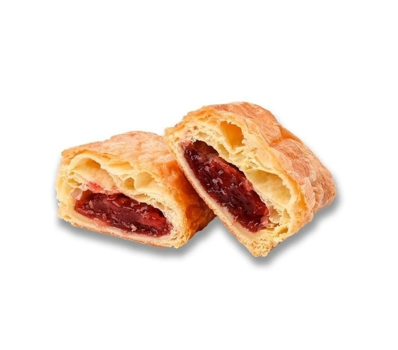 Слойка с клубникой