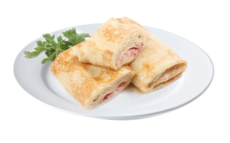Блины с ветчиной сыром