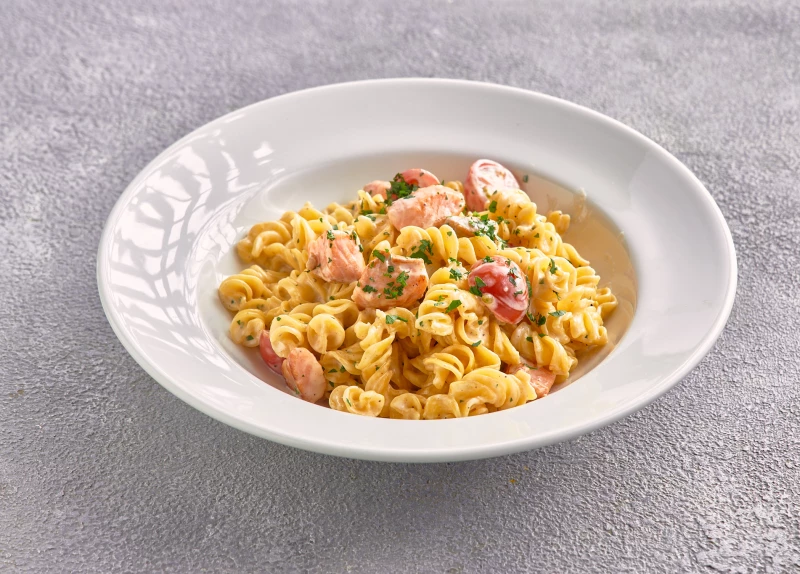 Паста с лососем