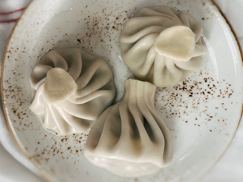 Хинкали со свининой и говядиной 3 шт