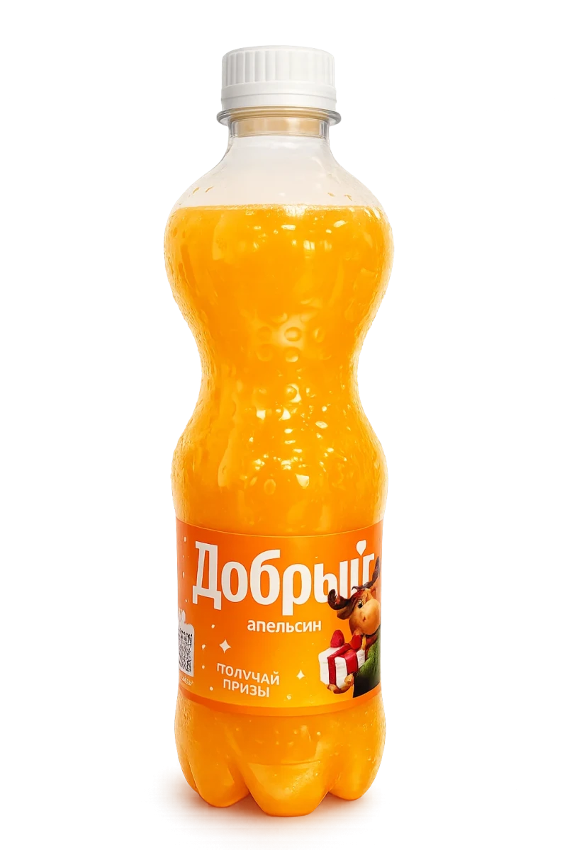 Газ.вода Добрый апельсин 0,5л