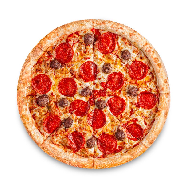 Пицца пепперони с мясом 