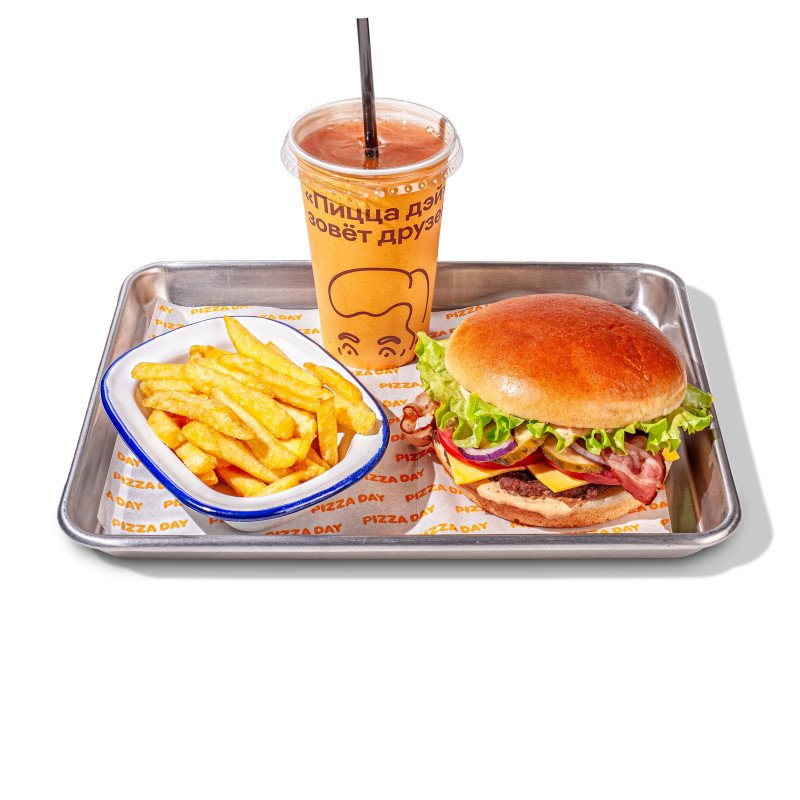 Бургер Day с беконом Комбо 