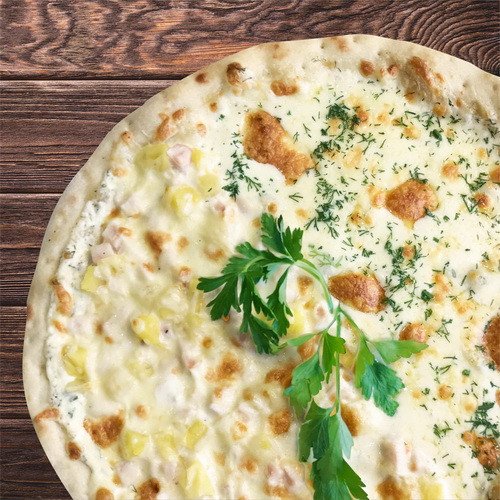 Комби пицца № 1 Сырная+Кура/ананасы