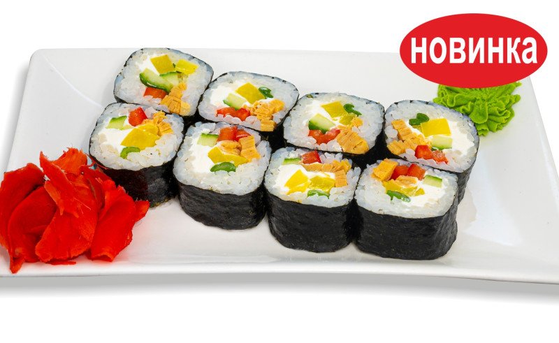 Роллы овощные с дайконом