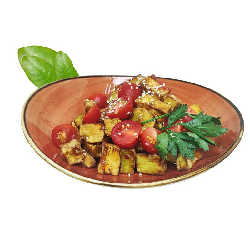 Салат с жареными баклажанами