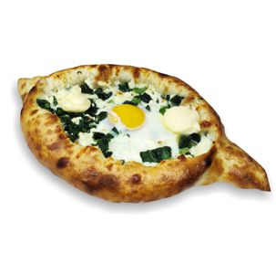 Хачапури по-Аджарски со шпинатом