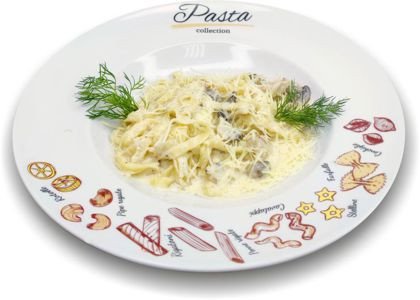 Паста с курицей и грибами
