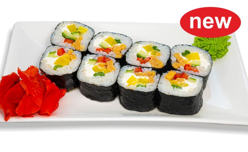 Роллы овощные с дайконом