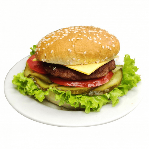 Бургер с говяжьей котлетой