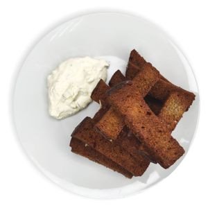 Гренки Чесночные с соусом