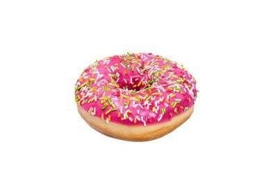 Десерт Донат с клубничной начинкой 