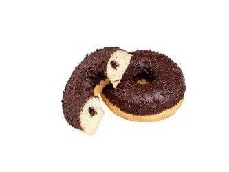 Десерт Донат тройной шоколад с шоколадной начинкой