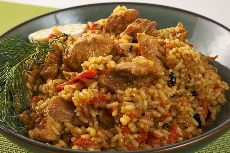 Плов с курой