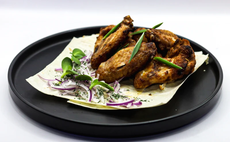 Крылья на мангале 