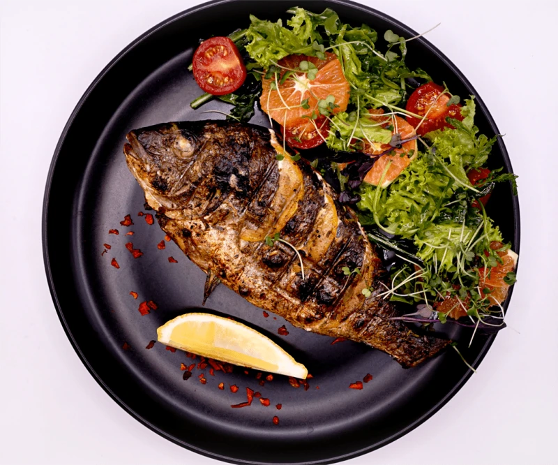 Дорадо на гриле 