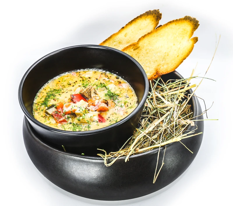 Сливочная похлёбка с телятиной 