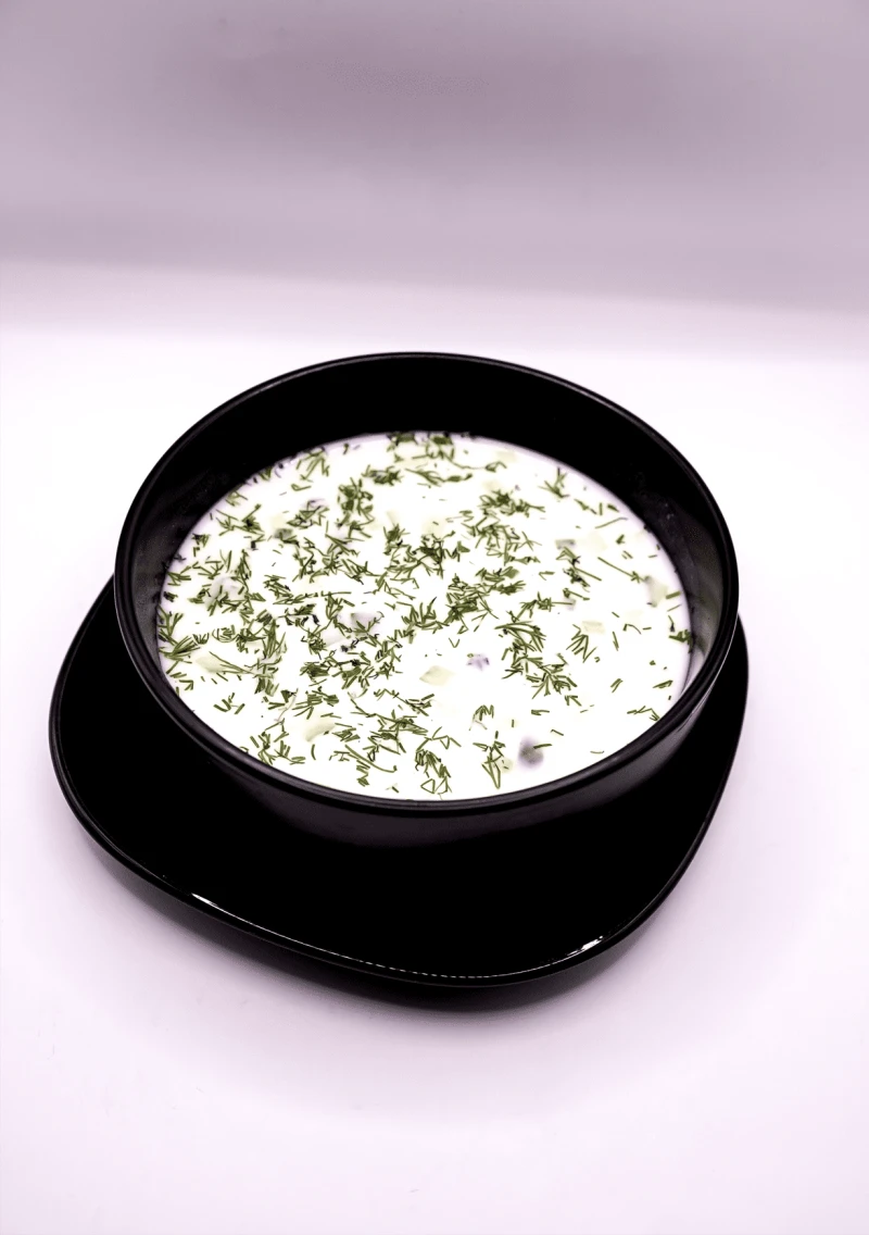 Окрошка с курицей