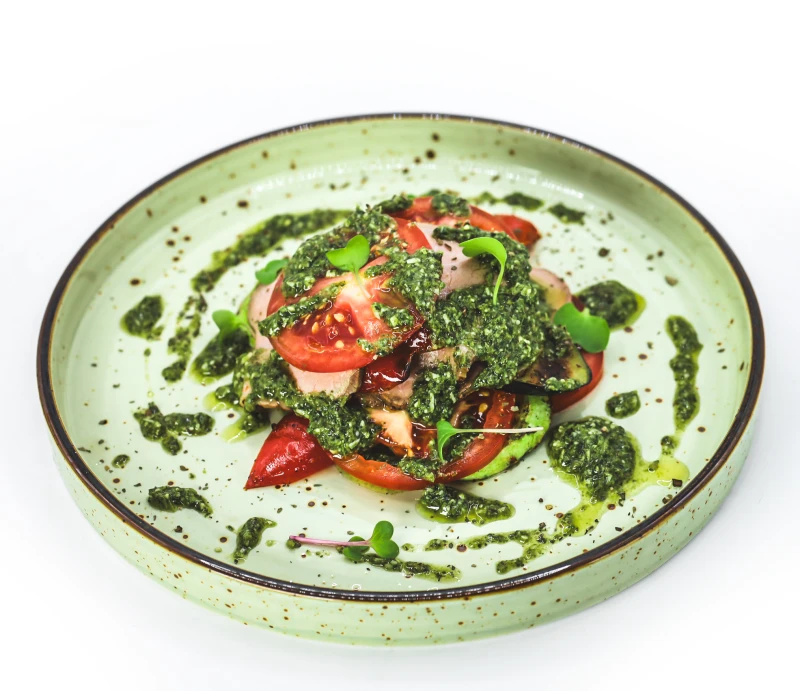 Тёплый гриль-салат с Ростбифом