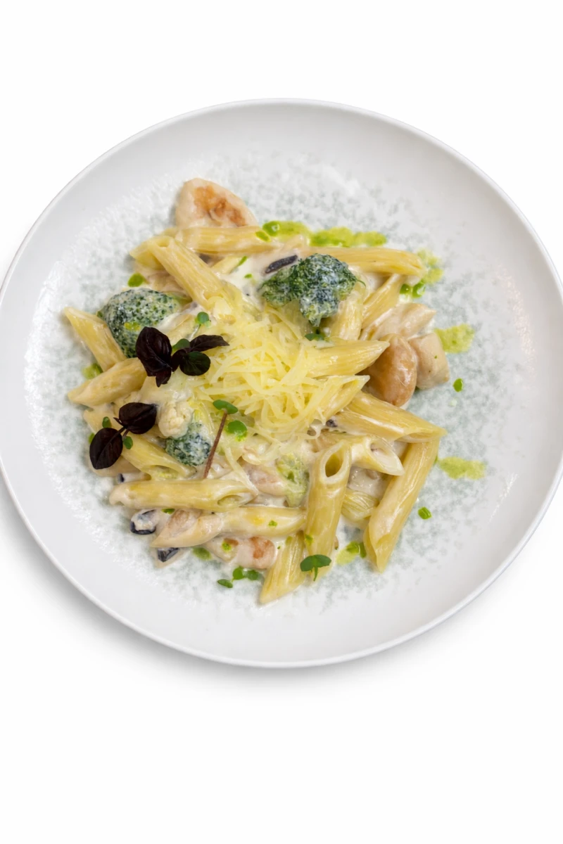 Пенне с курицей