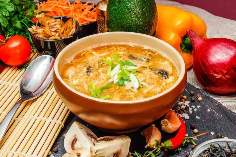 Мисо суп ким-чи