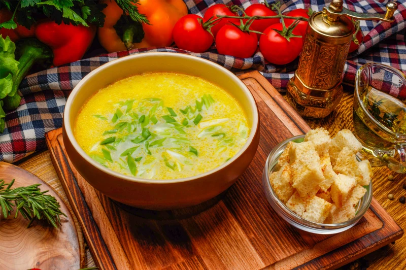 Сливочный с сухариками