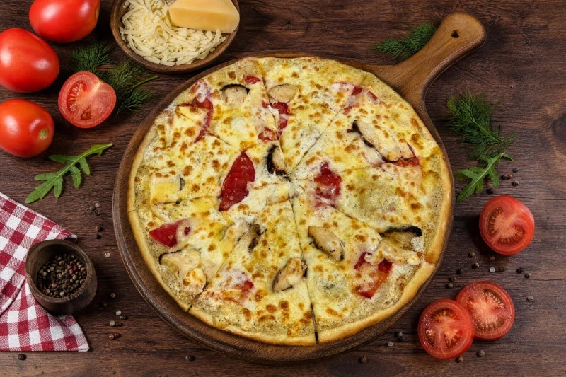 С курицей 25 см