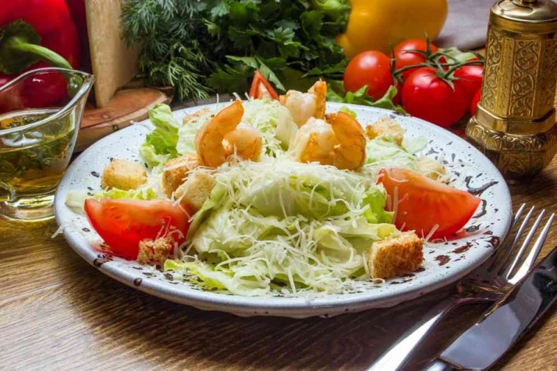 Цезарь с креветками