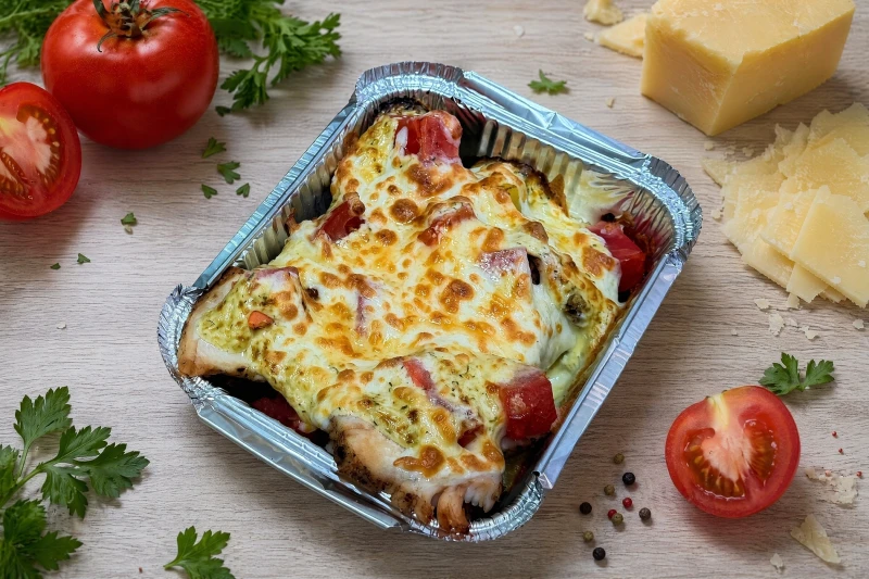 Обед картофель с курицей