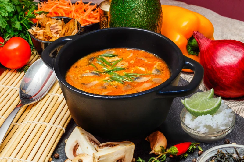 Суп Том Ям с креветками