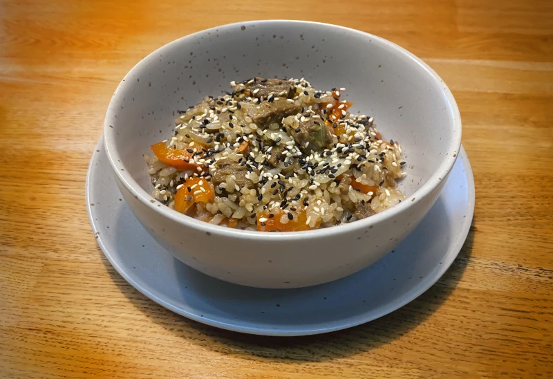 Рис с говядиной