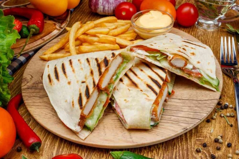 Такос с куриными наггетсами