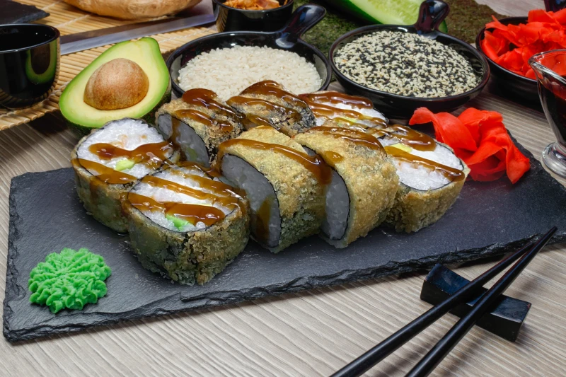 Горячий ролл "Эби Фрай"