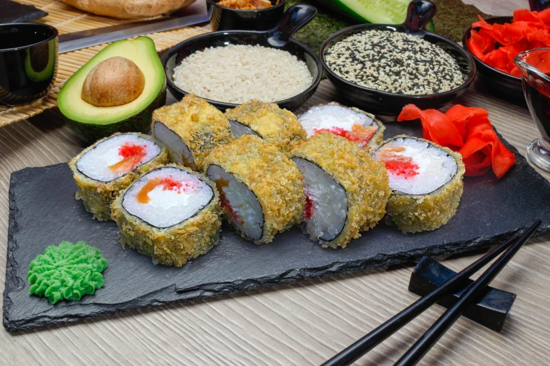 Горячий ролл "Тобико Фрай"