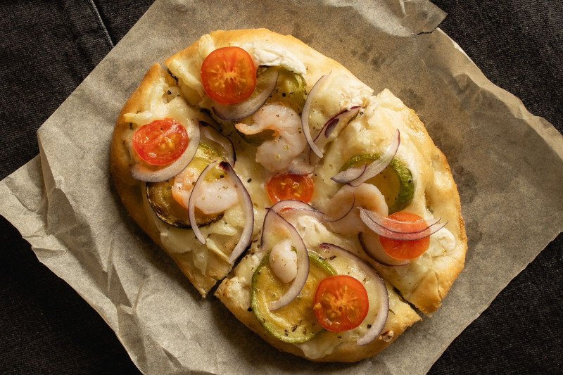 МИНИ-ПИЦЦА КРЕВЕТКИ / ЦУКИНИ XS