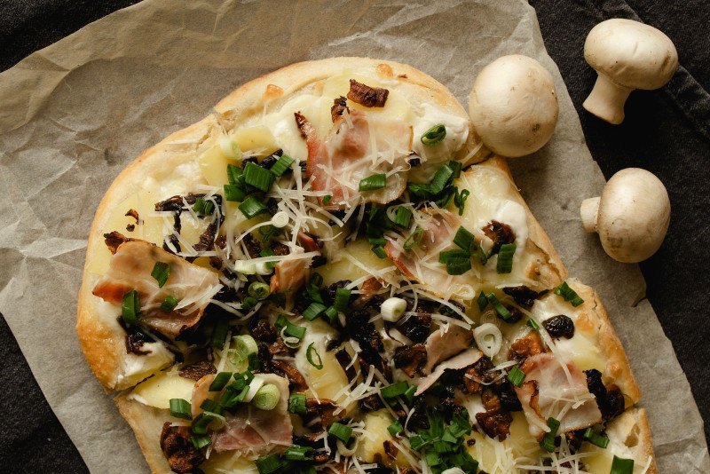 ПИЦЦА ДЕРЕВЕНСКАЯ С ГРИБАМИ XL